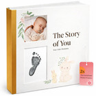 Baby Memory Book Boy Girl Keepsake Ink Pad Two Personalized Frames Record Every