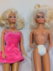 Vintage Mixed Lot Of 4 Mattel Barbie Dolls And 1 Off Brand Talking Doll