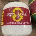 Lot Of 7 South Maid Crochet Thread Skeins Spools Assorted Colors Crafting