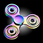 Fidget Spinner Metal Rainbow Focus Toy Quiet Classroom Adhd Anxiety Premium Best