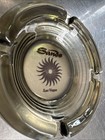 Vintage Sands Hotel   Casino Las Vegas Ashtray Round Glass Smoke Gray