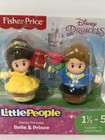 New Fisher-price Little People Disney Princess Belle   Prince Figurine Set
