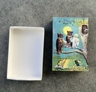 Vintage Matchbox Charming Folktale-like Scene Of Owl Wedding With Dancing Frogs