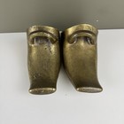 Pair Of Antique Brass Conquistador Stirrups riding Shoes