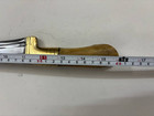 Antique Rare Peshkabz Brass Damascus Khyber Stag Dagger Dirk Collectible