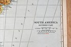 12  Antique Map South America Southern Part Railroads Brazil Uruguay Argentina