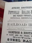 1872 Print Ad Pottsville Rolling Mills Pioneer Furnaces Railroad Iron Pa