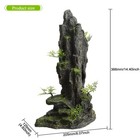 Aquarium Mountain Decoration Rock Hiding Cave Fish Tank Decor Resin Stone Aqu   