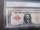 1923   1 00 Dollar United States Note Red Seal Fr 40 Speelman - White Pmg 64