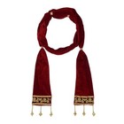 Men s Velvet Sherwani Dupatta  maroon  2 5 M  Handmade Sherwani Dupatta 