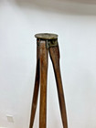 Vintage Wood Tripod Rustic Decor Transit Light Stand Survey Industrial Brass 4 