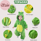 Infants   Toddlers Animal Costume For Halloween   Playwear - Dinosaur Tiger Hood