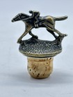Blanton   s Bourbon Whiskey Cork Bottle Stopper W race Horse   Jockey Letter    a   