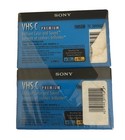 2-pack Sony Premium Vhs-c 30 Minute Camcorder Video Cassette Tape New Sealed