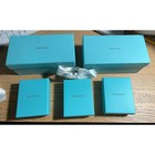  Lot Of 5 Tiffany   Co  Gift Boxes- 3 Jewelry 2 Sunglass Cases 4 Ribbons Euc guc