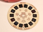 Vtg View-master 3d Red Transparent Viewer Yellow Lever W  Dr-49 Reel