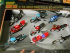 1997 Maisto 1 18 Motorcycle Collection 9 Pc Yamaha Bmw Kawasaki Suzuki Honda