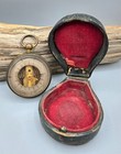 Antique Aneroid Pocket Barometer With Fitted Leather Case