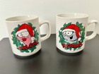 Arlene   Nermal Christmas Mug Set Vintage 1979 1980 Garfield Retro Enesco Coffee