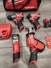 Milwaukee 3497-24 M12 Fuel 4-tool Combo Kit Brand New Never Used Drills