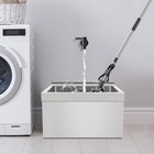 Commercial Mop Sink Stainless Steel Sink Wall-mounted Rectangular Sink W  Drain