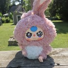 Cute Plush Bunny Doll With Big Eyes And Fluffy Fur Baby Three Zodiac Rabbit