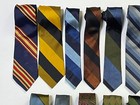 Lot Of 14 Vintage Mens Neck Ties Skinny Silk Dacron 40s 50s 60s Brummell Superba