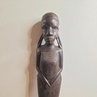 Vtg  Antique African Carved Wooden Art Spear Short Sword Sculpture 3 Feet Long  