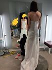Davids Bridal Wedding Dress    Beautiful Strapless Wedding Gown Dry Cleaned With