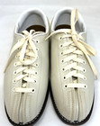 Celebrity Leather Bowling Shoes Women   s Sz 8 Hipster Beige  Lace Ups Read