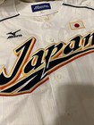 New Mizuno Japan Wbc World Baseball Classic Jersey Navy White Embroidery Large