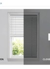 2  Cordless Faux Wood Blind White 32 x64  2 Pack