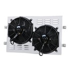 Radiator Shroud  2x12 Fans Compatible For 1972-1986 Jeep Cj5 Cj6 Cj7  scrambler