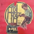 Vintage Ac Gilbert Erector Set 10 1 2 Amusement Park Set Red Box Metal As-is