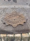 Vintage 1800s Maple Peninsula Door Cast Iron Stove Parlor Pot Belly Stove Part