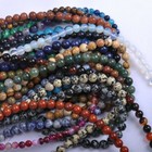 Wholesale Natural Gemstone Round Spacer Loose Beads 4mm 6mm 8mm 10mm 12mm