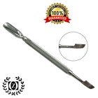 Rust Free Spoon Cuticle Pusher Remover Trimmer Manicure Pedicure Nail Tools 3 Pc