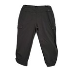 Eddie Bauer Travex Cargo Capri Hiking Pants Womens Gray Size 30x19