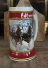 Budweiser 2019 40th Anniversary  winter Passage  Clydesdale Holiday Stein  nib