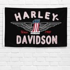 For Harley Davidson Motorcycle Enthusiast 3x5 Ft Flag Vintage Garage Wall Banner