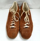 Hyde Brown Suede Leather Sole Bowling Shoes Vintage