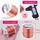 18 Gauge Jewelry Wire For Jewelry Making  Craft Wire Tarnish Resistant Copper   