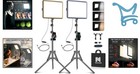 2-pack Led Video Light Kit Studio Dimmable Photography Lighting With Tripod