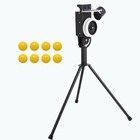 Lite 9  Baseball Pitching Machine  8 Dimpled Baseballs  Adjustable Speed   Angle