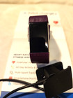 Fitbit Charge 2 Heart Rate   Fitness Tracker Wristband Plum Size Small Open Box