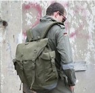 German Army Mountain Rucksack Canvas Green Bag Backpack Mil-tec Packsack Outdoor