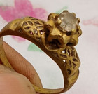 Antique Very Rare Ancient Bronze Roman Style Ring Wedding Amazing Old Artifact