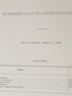1910 Document Summerville Telephone Company Jefferson Co  Brookville Dubois Pa  