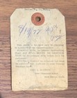New England Navigation Company Luggage Check Tag