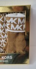 Michael Kors Scarf Hat Gloves 3 Piece Set - Brown Mk Silver Logo